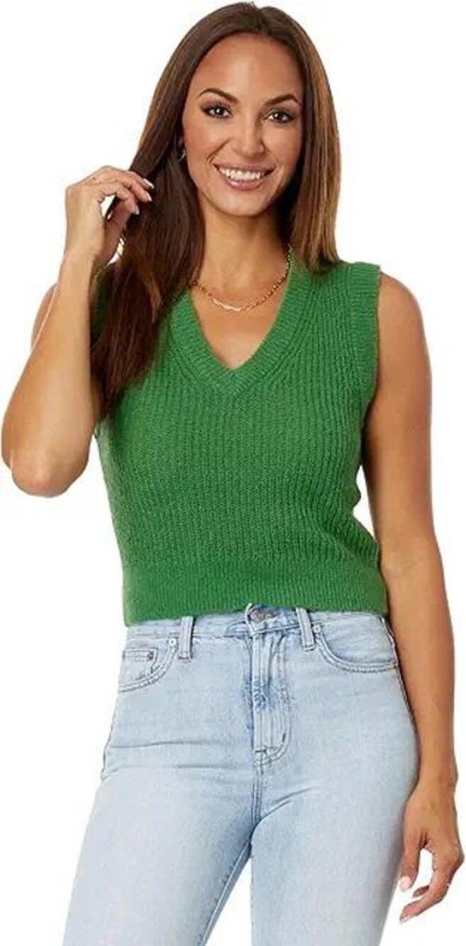 Madewell Fineloft Alpaca Blend Shrunken Sweater Vest, Size S